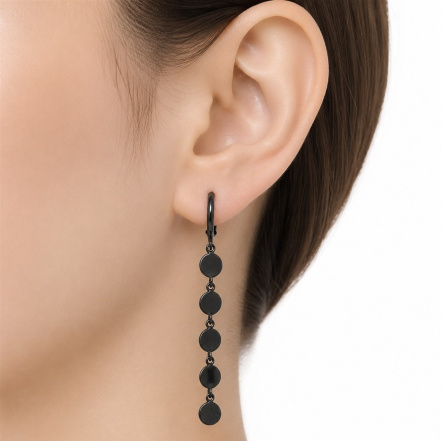 Серьги из Серебра 925 Приволжский ювелир арт. 314546, чёрный оксид.