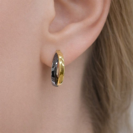 Серьги из Серебра 925 Приволжский ювелир арт. 317123, золочение + оксид.