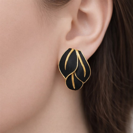 Серьги из Серебра 925 Приволжский ювелир арт. 318542, лимонное золочение.