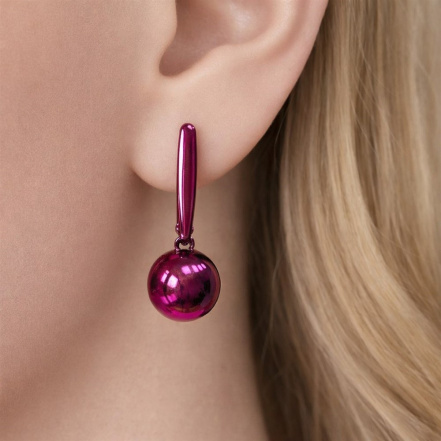 Серьги из Серебра 925 Приволжский ювелир арт. 31F104, KLIAR фиолетовый.