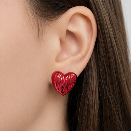 Серьги из Серебра 925 Приволжский ювелир арт. 31K291, KLIAR красный.