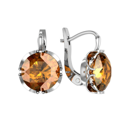 Серьги из Серебра 925 Приволжский ювелир арт. 331250-FA14, Родирование.