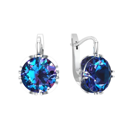 Серьги из Серебра 925 Приволжский ювелир арт. 331250-GH10, Родирование.