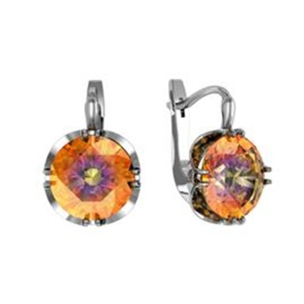 Серьги из Серебра 925 Приволжский ювелир арт. 331250-GH42, Родирование.