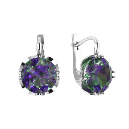 Серьги из Серебра 925 Приволжский ювелир арт. 331250-GH5, Родирование.