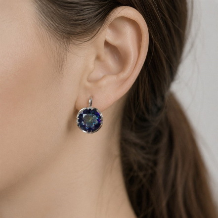 Серьги из Серебра 925 Приволжский ювелир арт. 331250-GH67, Родирование.