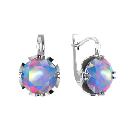 Серьги из Серебра 925 Приволжский ювелир арт. 331250-GH99, Родирование.