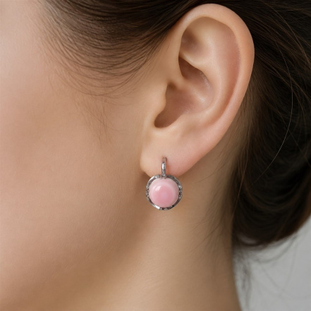 Серьги из Серебра 925 Приволжский ювелир арт. 331250-KR46, Родирование.