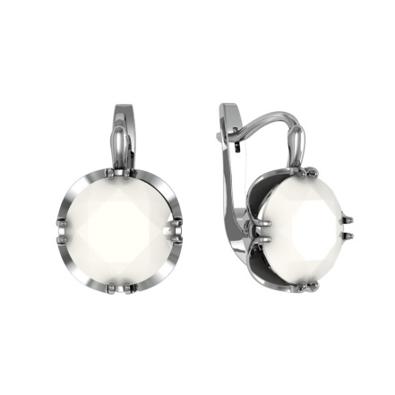 Серьги из Серебра 925 Приволжский ювелир арт. 331250-NF07, Родирование.
