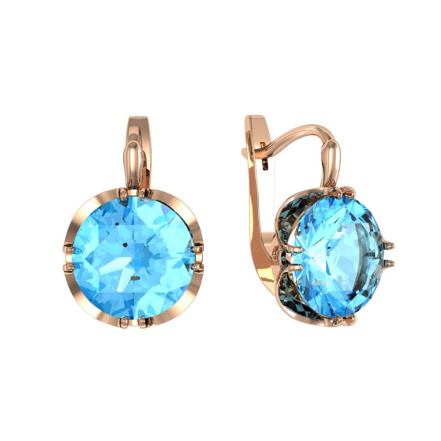 Серьги из Серебра 925 Приволжский ювелир арт. 332250-FA15, Золочение в два слоя.