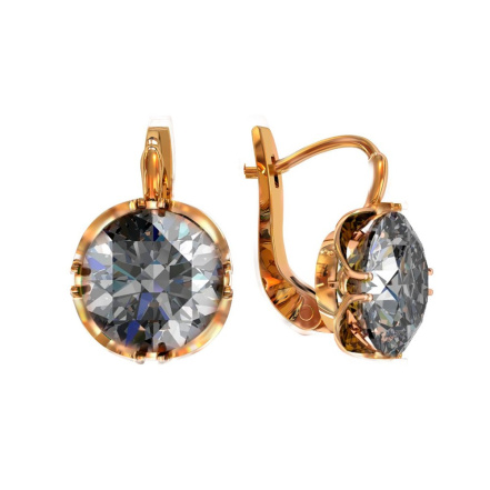 Серьги из Серебра 925 Приволжский ювелир арт. 332250-GH73, Золочение в два слоя.