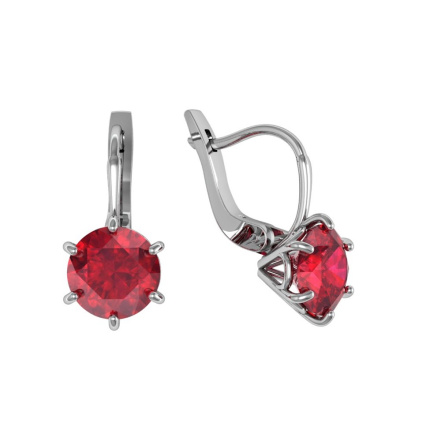 Серьги из Серебра 925 Приволжский ювелир арт. 341098-FA49, Родирование.