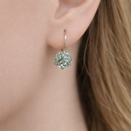 Серьги из Серебра 925 Приволжский ювелир арт. 341098-PZ, Родирование.