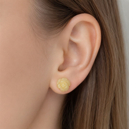 Серьги из Серебра 925 Приволжский ювелир арт. 341440-KR07, Родирование.