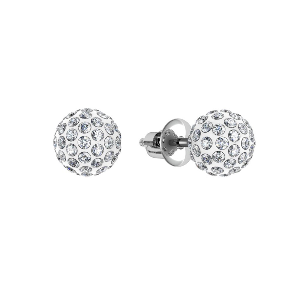Серьги из Серебра 925 Приволжский ювелир арт. 341440-SS, Родирование.