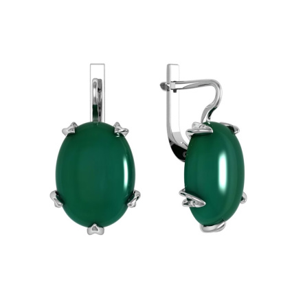 Серьги из Серебра 925 Приволжский ювелир арт. 341700-AG22, Родирование.