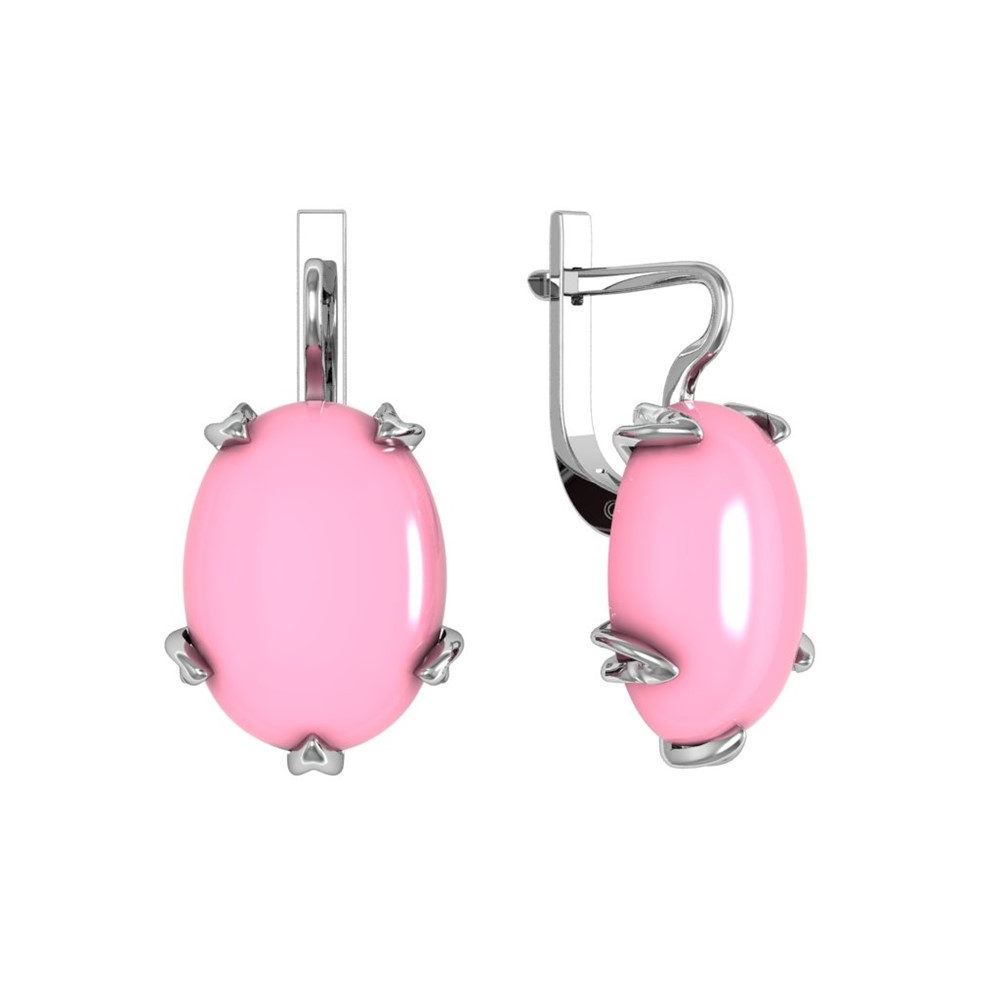 Серьги из Серебра 925 Приволжский ювелир арт. 341700-KR46, Родирование.