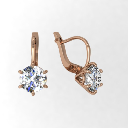 Серьги из Серебра 925 Приволжский ювелир арт. 342098-GH, Золочение в два слоя.