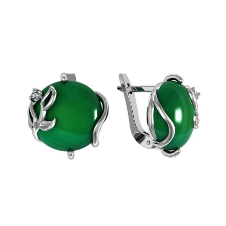 Серьги из Серебра 925 Приволжский ювелир арт. 351066-AG22FA11, Родирование.