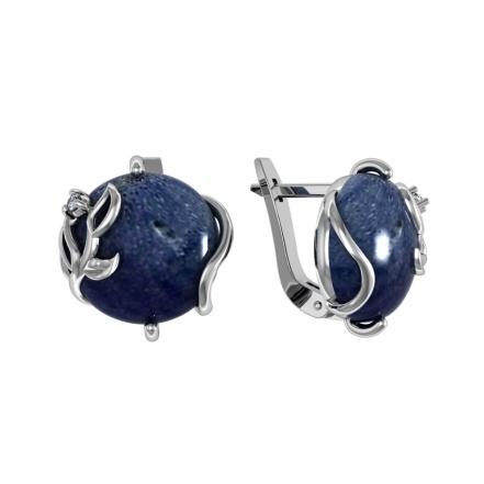 Серьги из Серебра 925 Приволжский ювелир арт. 351066-FA11KR15, Родирование.