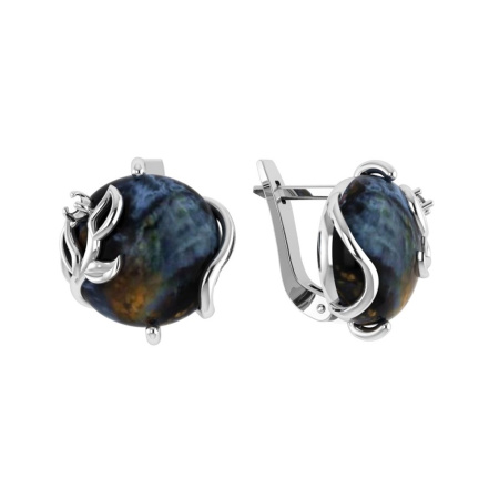 Серьги из Серебра 925 Приволжский ювелир арт. 351066-FA11PT, Родирование.