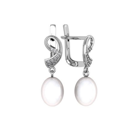 Серьги из Серебра 925 Приволжский ювелир арт. 351094-FA11ZM07, Родирование.