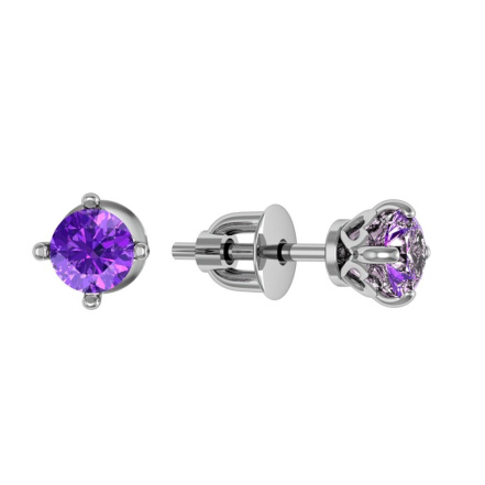 Серьги из Серебра 925 Приволжский ювелир арт. 351132-AM56, Родирование.