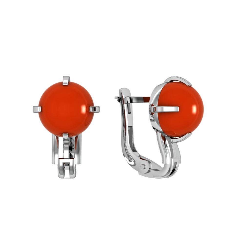 Серьги из Серебра 925 Приволжский ювелир арт. 351141-KR, Родирование.