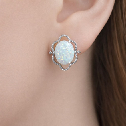 Серьги из Серебра 925 Приволжский ювелир арт. 351245-FA11OP07, Родирование.