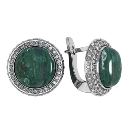 Серьги из Серебра 925 Приволжский ювелир арт. 351269-FA11NF, Родирование.