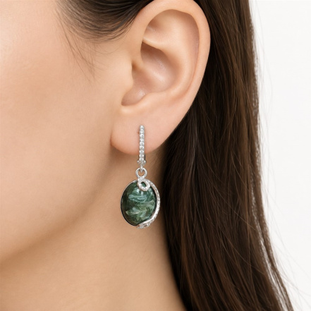 Серьги из Серебра 925 Приволжский ювелир арт. 351270-FA11SN, Родирование.