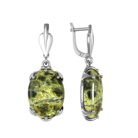 Серьги из Серебра 925 Приволжский ювелир арт. 351293-ZV, Родирование.