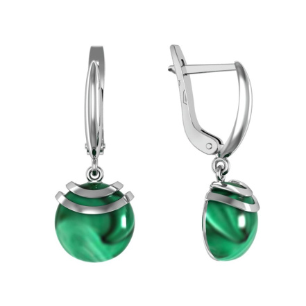 Серьги из Серебра 925 Приволжский ювелир арт. 351306-ML, Родирование.