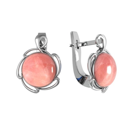 Серьги из Серебра 925 Приволжский ювелир арт. 351340-KR46, Родирование.