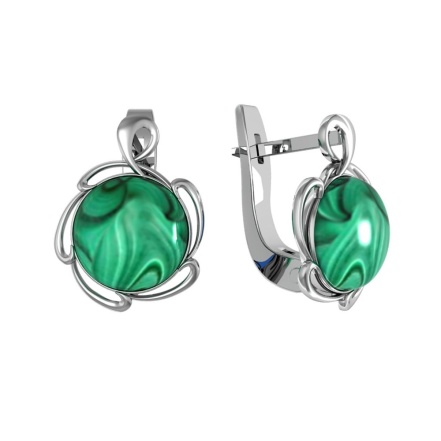 Серьги из Серебра 925 Приволжский ювелир арт. 351340-ML, Родирование.