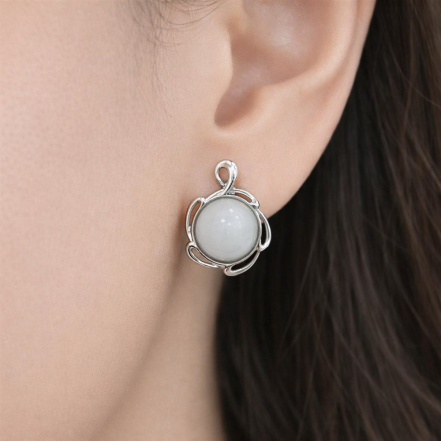 Серьги из Серебра 925 Приволжский ювелир арт. 351340-NF07, Родирование.