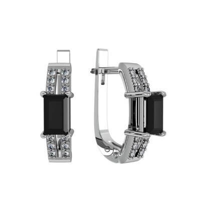 Серьги из Серебра 925 Приволжский ювелир арт. 351408-FA11FA73, Родирование.