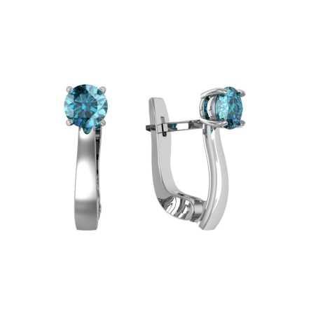 Серьги из Серебра 925 Приволжский ювелир арт. 351431-FA77, Родирование.
