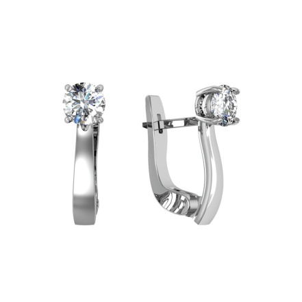 Серьги из Серебра 925 Приволжский ювелир арт. 351431-MS11, Родирование.