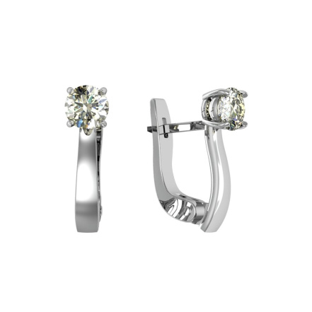 Серьги из Серебра 925 Приволжский ювелир арт. 351431-MS75, Родирование.