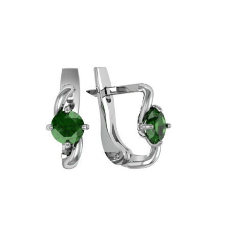 Серьги из Серебра 925 Приволжский ювелир арт. 351444-FA22, Родирование.