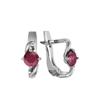 Серьги из Серебра 925 Приволжский ювелир арт. 351444-FA49, Родирование.