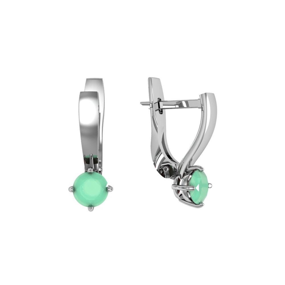 Серьги из Серебра 925 Приволжский ювелир арт. 351445-FA98, Родирование.