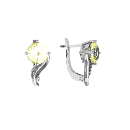 Серьги из Серебра 925 Приволжский ювелир арт. 351480-FA11FA20, Родирование.