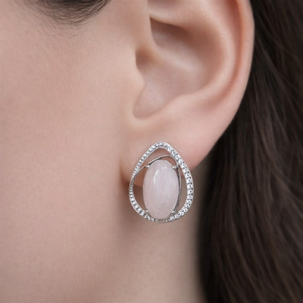 Серьги из Серебра 925 Приволжский ювелир арт. 351548-FA11RQ, Родирование.