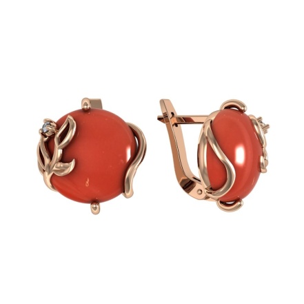 Серьги из Серебра 925 Приволжский ювелир арт. 352066-FA11SR, Золочение в два слоя.