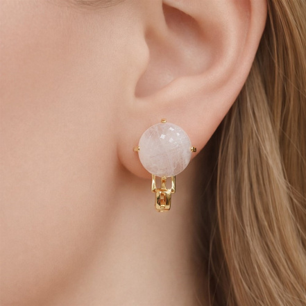 Серьги из Серебра 925 Приволжский ювелир арт. 352141-LN, Золочение в два слоя.