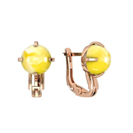 Серьги из Серебра 925 Приволжский ювелир арт. 352141-YN, Золочение в два слоя.