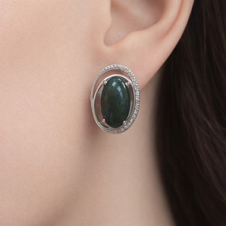 Серьги из Серебра 925 Приволжский ювелир арт. 361014-BAFA11, Родирование.