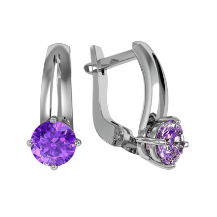 Серьги из Серебра 925 Приволжский ювелир арт. 361061-AM56, Родирование.